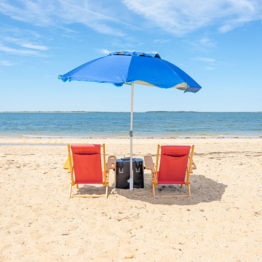 Nantucket Secluded Beach Set-Up By Boat